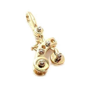Authentic! Vintage Cartier 18k Yellow Gold Tricycle Bicycle Charm Pendant 2000​